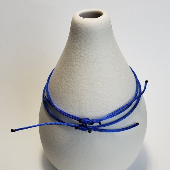 SET of 2 LUCKY STAR Blue String Kabbalah Tibetan Buddhist Adjustable BRACELET - Picture 2 of 5